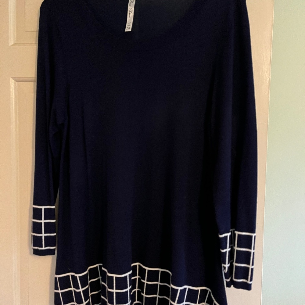 Artistic Navy Sweater